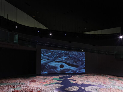 Cameron A. Granger, 9999, exhibition view. Courtesy of Queens Museum