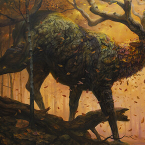 Martin Wittfooth, Aspect of autumn (detail). Courtesy of Corey Helford Gallery 