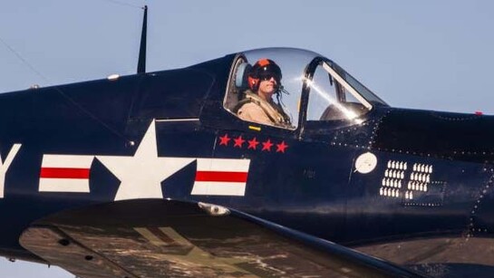 Chance Vought F4U-5N Corsair. Courtesy of Lone Star Flight Museum