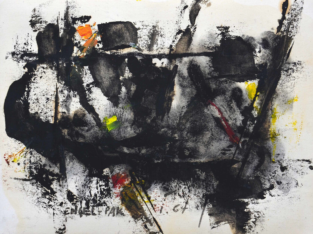 Engel-Pak, 1964, Technique Mixte, 24 x 32 cm, Courtesy Galerie Intuiti