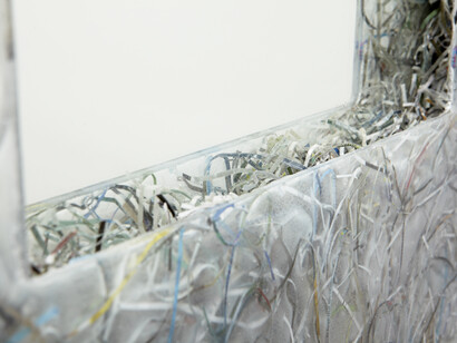 Jens Praet, detail of Shredded Mirror