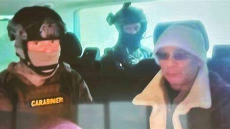 Momento della cattura del latitante di Cosa Nostra Matteo Messina Denaro ad opera dei Carabinieri del Ros
