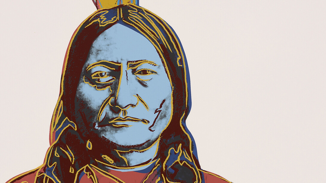 Andy Warhol (1928-1987), Sitting Bull, 1986. Screen print on paper. Rhode Island School of Design Museum Collection. ©The Andy Warhol Foundation for the Visual Arts, Inc. / Artists Rights Society (ARS), New York