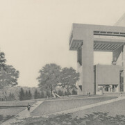 Life is architecture, artwork in exhibition. Courtesy of Power Station of Art