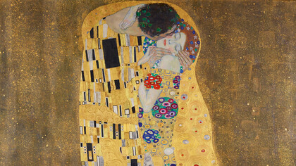 El beso,1907-1908,  Gustav Klimt (1862 — 1918) Österreichische Galerie Belvedere en Viena, Austria