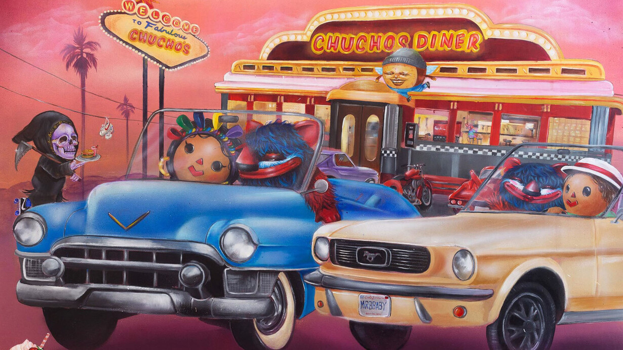 Mr B Baby, Chucho’s diner (detail), 2024. Courtesy of West Chelsea Contemporary