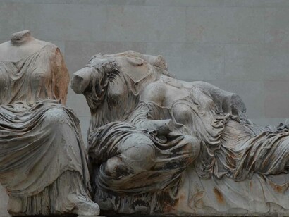 Hacked off limbs and heads of these Parthenon Marbles statues from the British Museum