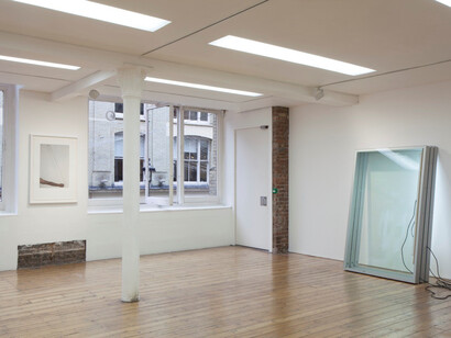 Pedro Cabrita Reis. From left: London Angles Suite #5, 2014 and Leaning Frames #3, 2014, courtesy of the Artist and Sprovieri, London, Photograph by Sebastiano Pellion di Persano