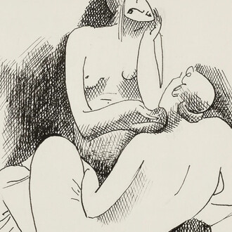 Julio González, Deux nus assis sur des socles (detail), 1935. Courtesy of Zeit Contemporary Art