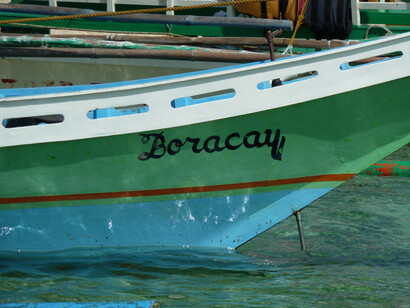 Boracay, barco. Fotografia Tatiana Sato 