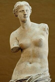 Venere di Milo, 130 a.C., Parigi, Museo del Louvre