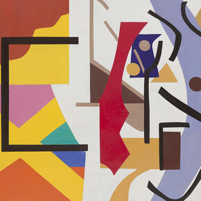 Shirley Jaffe, Horizontal Black, 2015, oil on canvas, 45 x 57 ½ inches (114 x 146 cm)