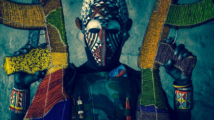 African gun crime, artist photo