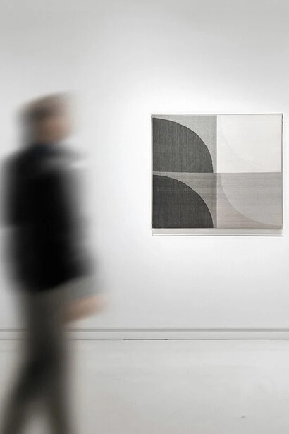 Ethel Stein, Master of the loom, exhibition view. Courtesy of Sapar Contemporary