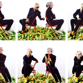 Marta Minujín. El pago de la deuda externa argentina con maíz, el oro latinoamericano, 1985-2012. Cortesía del Centro Andaluz de Arte Contemporáneo 