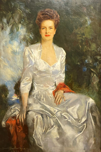 Howard Chandler Christy, Portrait of Mrs. Margaret Weekley, 1946. Courtesy of Lincoln Glenn Gallery