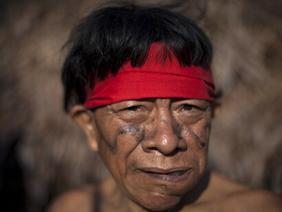 Miembro de la tribu Yanomami