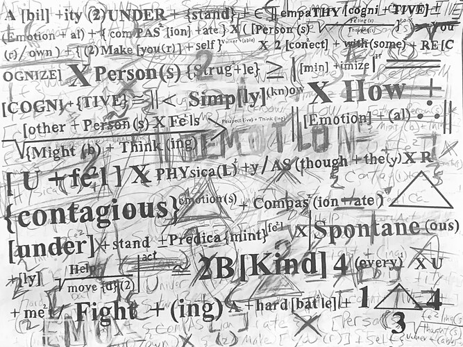 Gabriel Delgado, Empathy is contagious (from the Emotions series), ink and graphite on Strathmore watercolor paper, 22x30 in