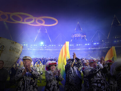 More displays and dancers at the Opening Ceremony of the London Olympics, in 2012