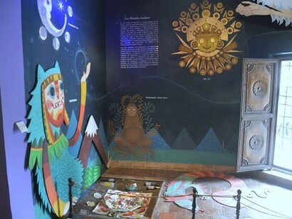 Entrada de la primera sala sobre «Mundos Andinos»
