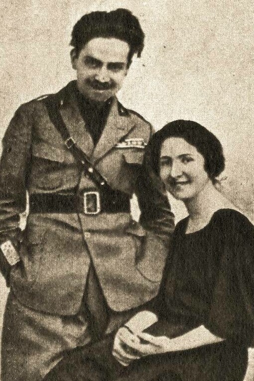 Italo Balbo e la moglie, la contessina Emanuela Florio, 1921