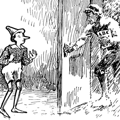 Carlo Collodi, Le avventure di Pinocchio, Immagine del capitolo 8
