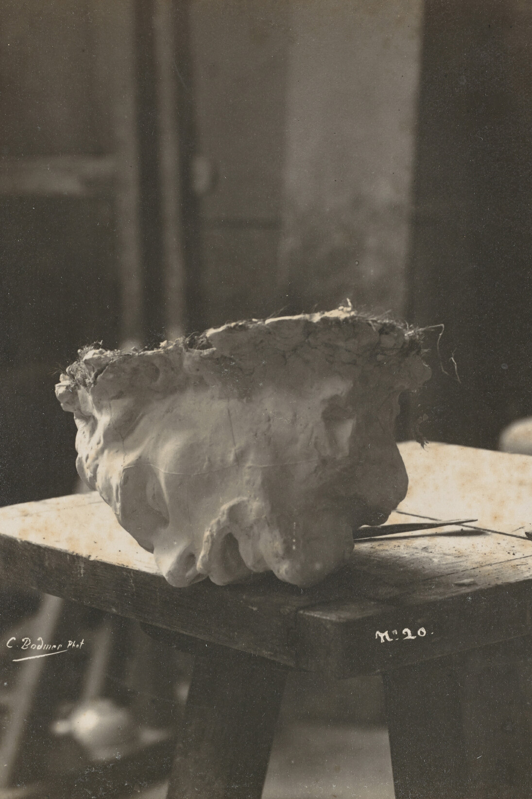 Charles Bodmer (1854-1934), Tęte de Saint Jean-Baptiste en plâtre, Vers 1887, épreuve gélatino
argentique, H. 16,00 L. 11,60 cm Ph. 2507