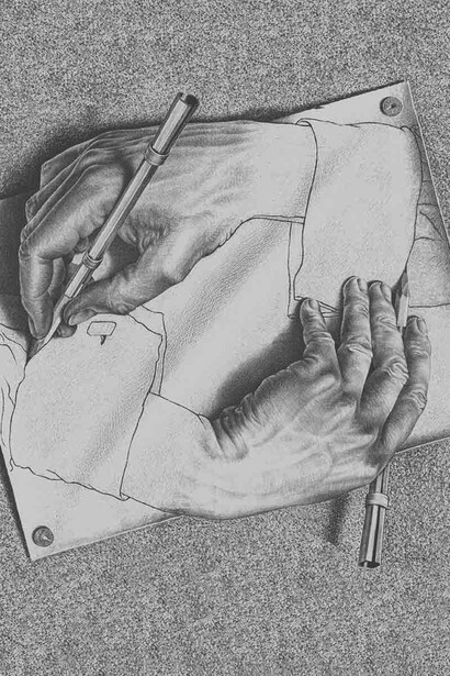M.C. Escher, Drawing Hands