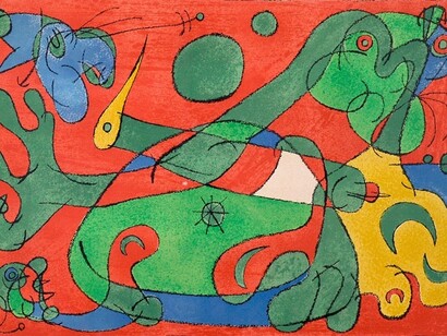 Joan Mirò, Suites pour Ubu Roi, (1966). Padre Ubu è un uomo pinguemente florido, bramoso sia di cibo che di autorità, privo di morale e refrattario a ogni costumanza civica