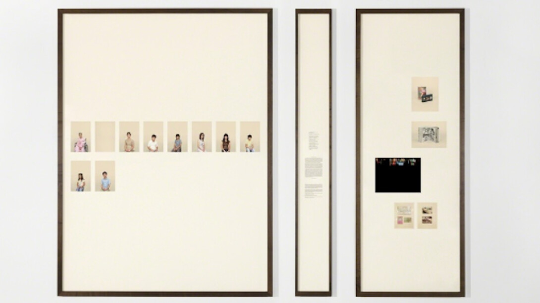 Taryn Simon, Chapter V, A Living Man Declared Dead and Other Chapters I-XVIII, 2011, Archival inkjet prints comprised of 3 components, 84 x 118 3/4 inches (213.4 x 301.6 cm) © Taryn Simon. Courtesy Gagosian.
