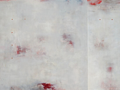 Raphaëlle Goethals, Dust Stories 1017, 2013, Encaustic on birch panel, 36 x 64 inches
