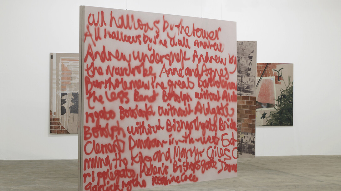 All images: Caragh Thuring, exhibition view, Chisenhale Gallery, 2014. All works 2014. Commissioned by Chisenhale Gallery. Courtesy the artist and Thomas Dane Gallery. Photo: Andy Keate