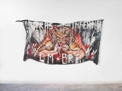 Cristiano Carotti, Dove sono gli ultras, Exhibition view. Courtesy of White Noise Gallery