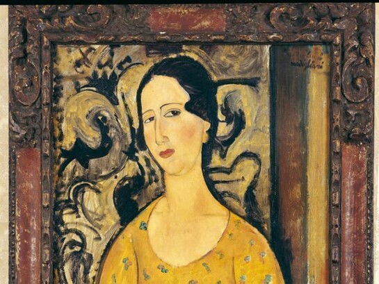 Amedeo Modigliani, La bella spagnola o Madame Modot 1918 Olio su tela, cm 92 x 50 Torino, Società Culturale Subalpina © Collezione Privata