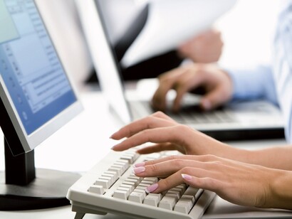 Trabajando en la oficina