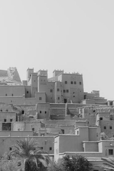 Ksar of Ait-Ben-Haddou, a fortified tribal village, a prime example of the 17th century Moroccan architecture built entirely of local organic materials