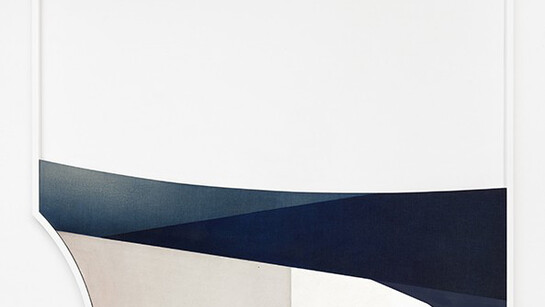 Svenja Deininger, Untitled, 2015, oil on canvas, 70 x 190 cm (framed: 165 x 195 cm), photo by Markus Wörgötter