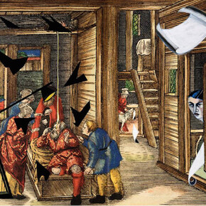 Anju Dodiya, Exhibition view. Courtesy of Galerie Daniel Templon