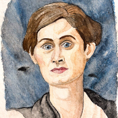 Bruce Cahn, Portrait of a woman. Courtesy of Cross Contemporary Art Gallery