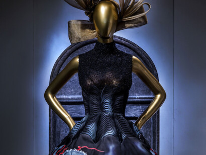 Gallery View, Chinese Galleries, Charlotte C. Weber Galleries, Ancient China Dress, House of Givenchy (French, founded 1952), autumn/
winter 1997-98 haute couture; Courtesy of Givenchy