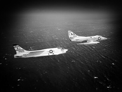 Dos aviones militares que formaban parte del escuadrón VFP-62 en la Crisis de los Misiles en Cuba de 1962