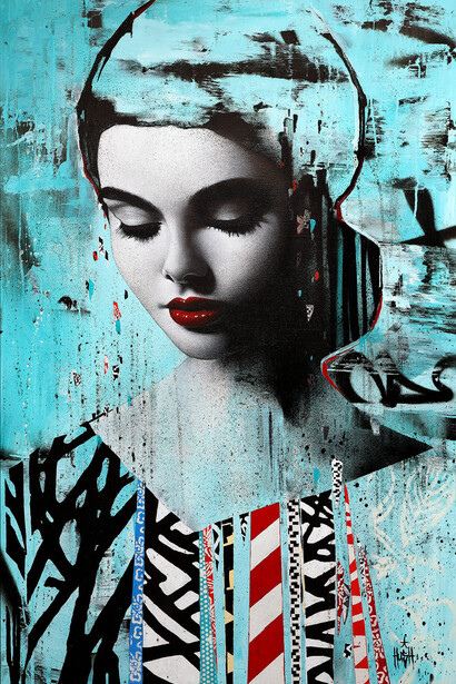 Hush, Static bloom (detail). Courtesy of Corey Helford Gallery