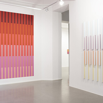 Rana Begum, Infinite ground, ausstellungsansicht. Mit freundlicher genehmigung der Galerie Christian Lethert