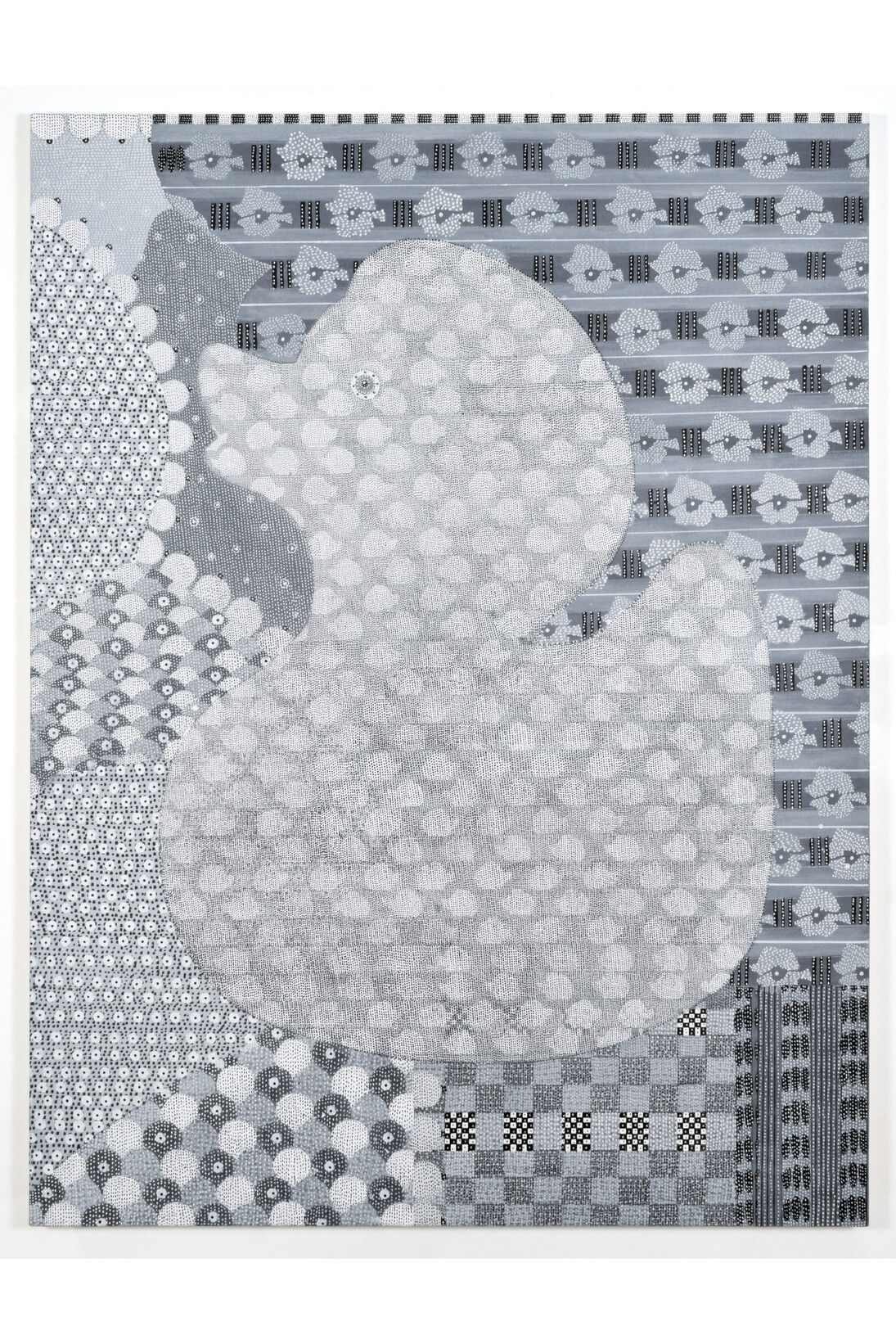 Glenn Goldberg, Friend, 2015, Acrylic, gesso, ink, and pencil on canvas. 84” x 63”