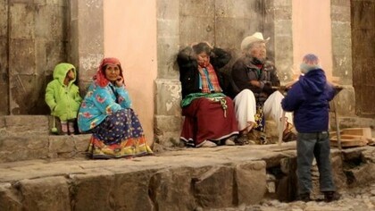 Familía Wixarica, Real de 14, México. Foto: Sabrina Guitart