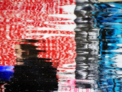 Kitty Chou, Red, Blue & Black #1, 2014, Inkjet on Hahnemühle photo rag paper, 76 x 102 cm; (29 7/8 x 40 1/8 in.), Edition of 5 + 2 AP (#1/5), Copyright the Artist, Courtesy Ben Brown Fine Arts, London