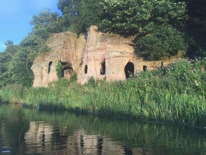 Anchor Church at Foremark, South Derbyshire, hewn in the rock, circa 830