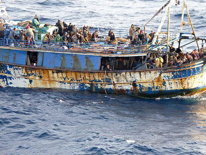 Immigrants in the Greek waters
