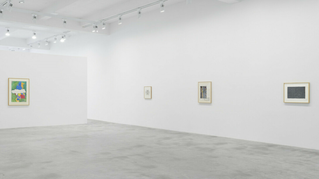 Jasper Johns, Drawings 1982–2021, exhibition view. Courtesy of Matthew Marks Gallery