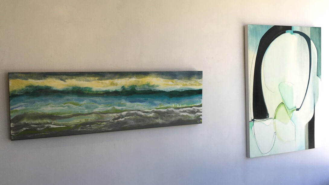 Various artists, Female abstractionists 2, exhibition view. Courtesy of Elisa Contemporary Art Gallery